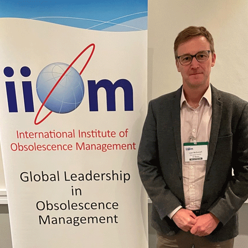 Liam McDonnell at the IIOM's 25th anniversary meeting